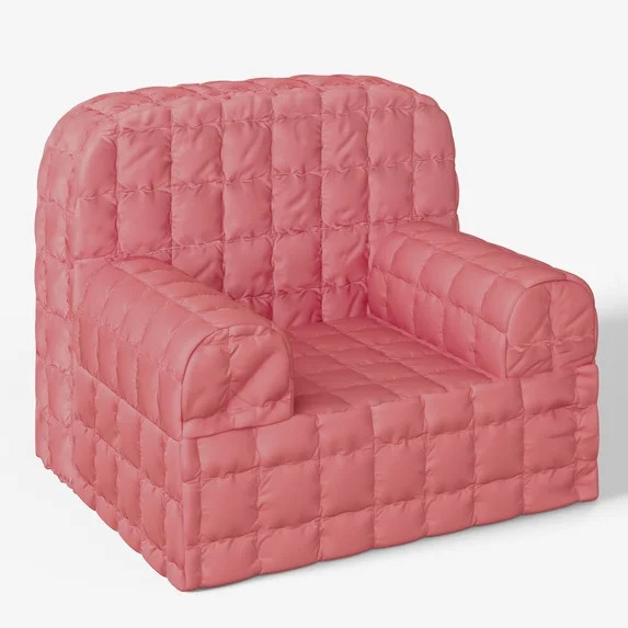 Mainstays Kids Compressed Puffy Chair, Pink | Walmart (US)