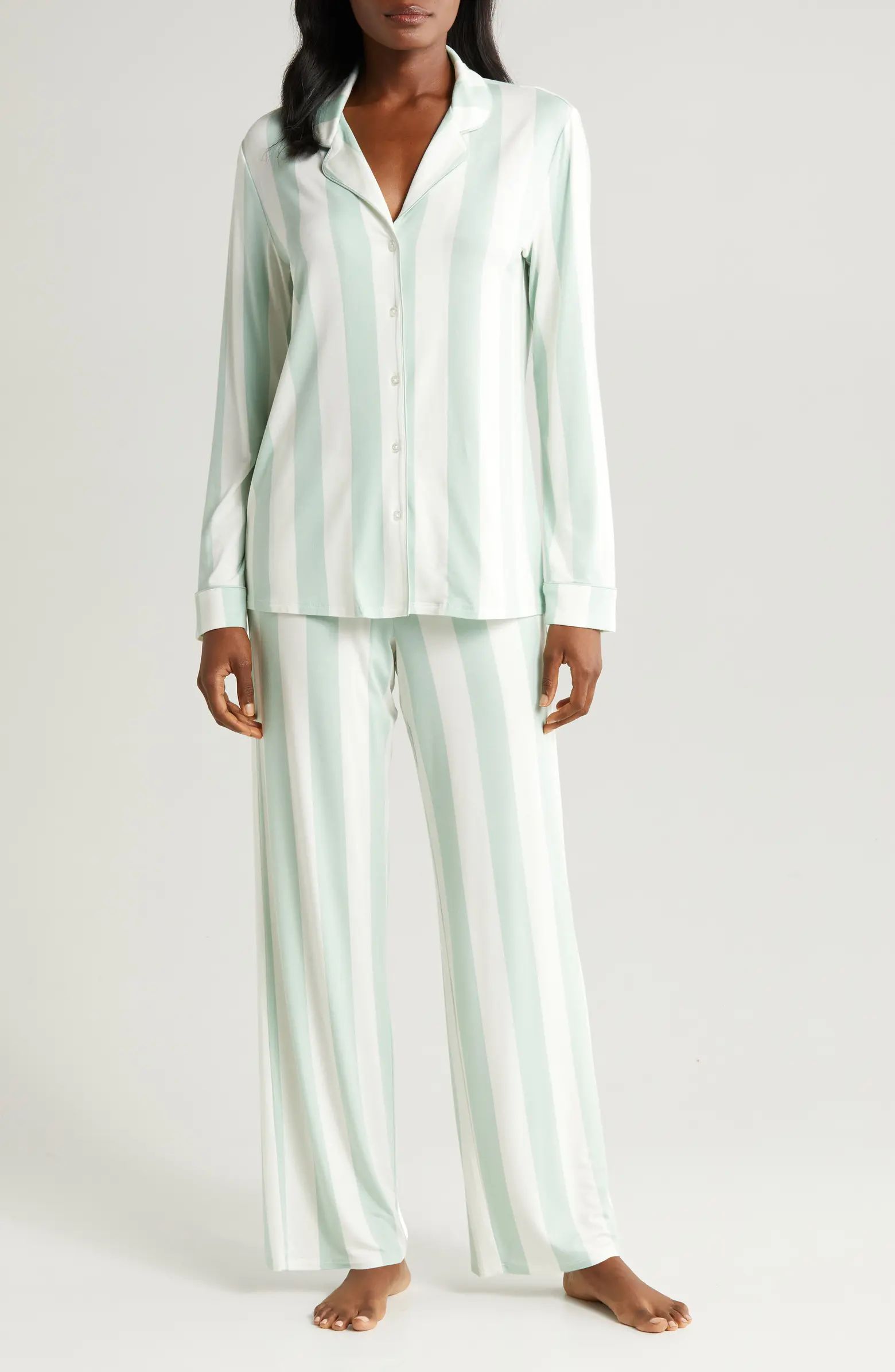 Moonlight Eco Long Sleeve Knit Pajamas | Nordstrom
