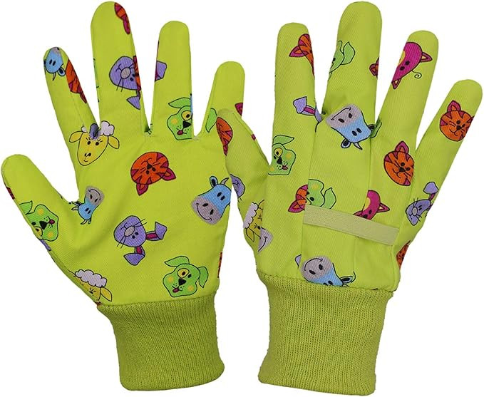HANDLANDY Kids Gardening Gloves for Age 9-10, 2 Pairs Cotton Childrens Garden Work Gloves for Gir... | Amazon (US)