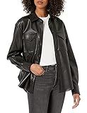 The Drop Women's @Lisadnyc Vegan Leather Long Shirt Jacket | Amazon (US)