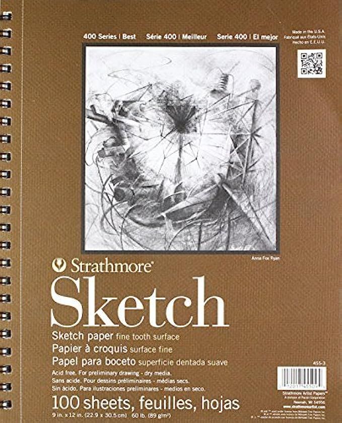 Strathmore Series 400 Sketch Pads 9 in. x 12 in. - pad of 100 | Amazon (US)