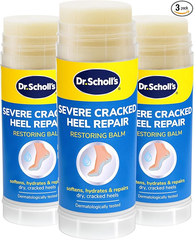 Dr. Scholl's Severe Cracked Heel Repair Restoring Balm 2.5oz, with 25% Urea for Dry, Cracked Feet... | Amazon (US)