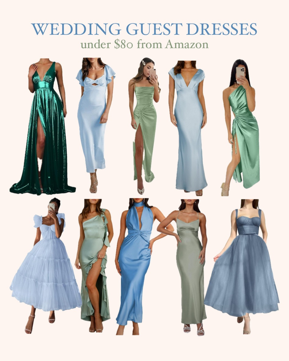 green emerald velvet dress Ellery Floral Ruffle Maxi Dress • Shop American Threads Boutique Light Blue / S