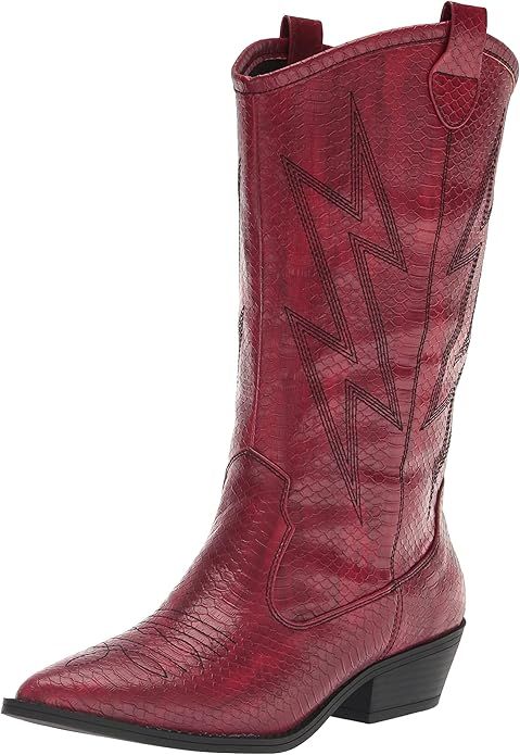 Amazon.com | Dirty Laundry by Chinese Laundry Women's JOSEA Western Boot, Red, 9 | Mid-Calf | Amazon (US)