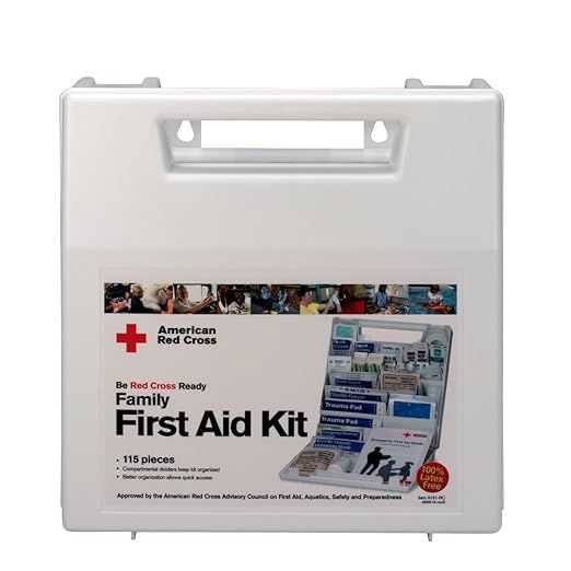 First Aid Only 9161-RC American Red Cross Deluxe Family First Emergency First Aid Kit for Home an... | Amazon (US)