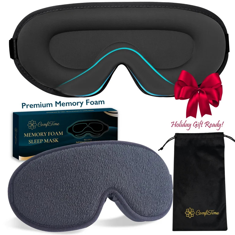 ComfiTime 3D Sleep Mask - 100% Blackout Eye Mask for Sleeping, Eye Covers for Men,Women,Kids, Con... | Walmart (US)