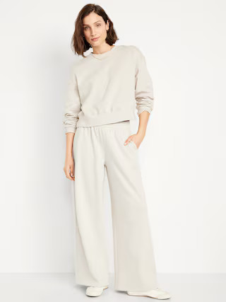 Mid-Rise SoComfy Super Wide-Leg Sweatpants | Old Navy (US)