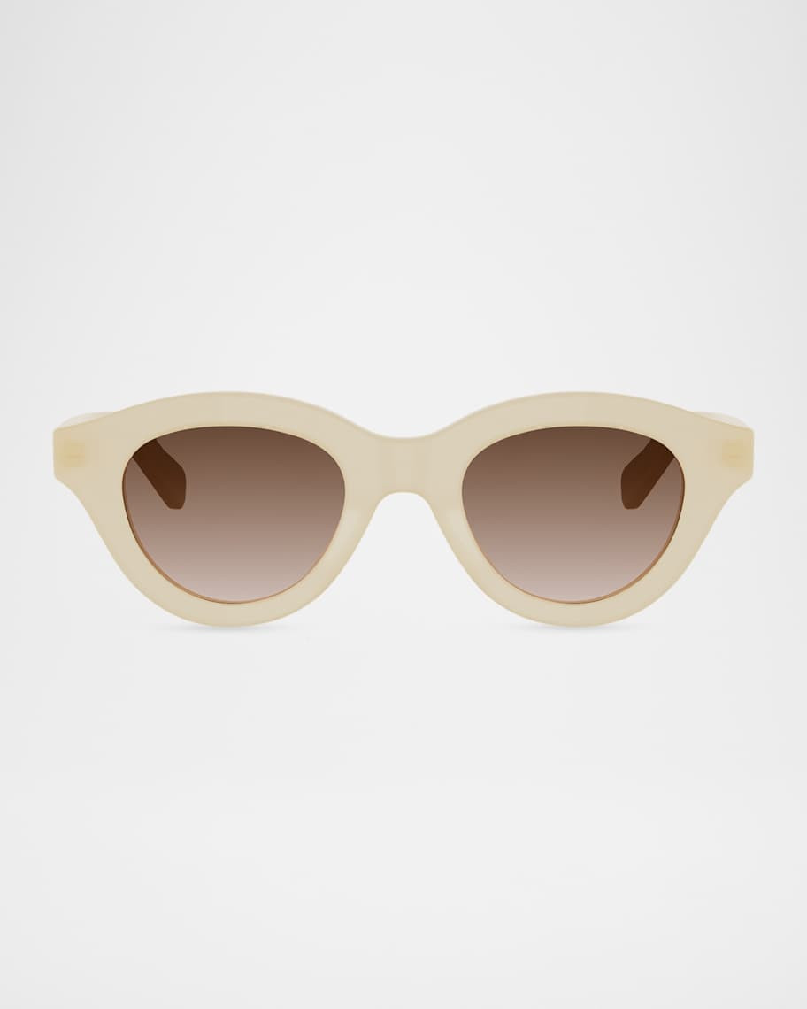 Celine Triomphe Mini 62mm Round Sunglasses | Neiman Marcus