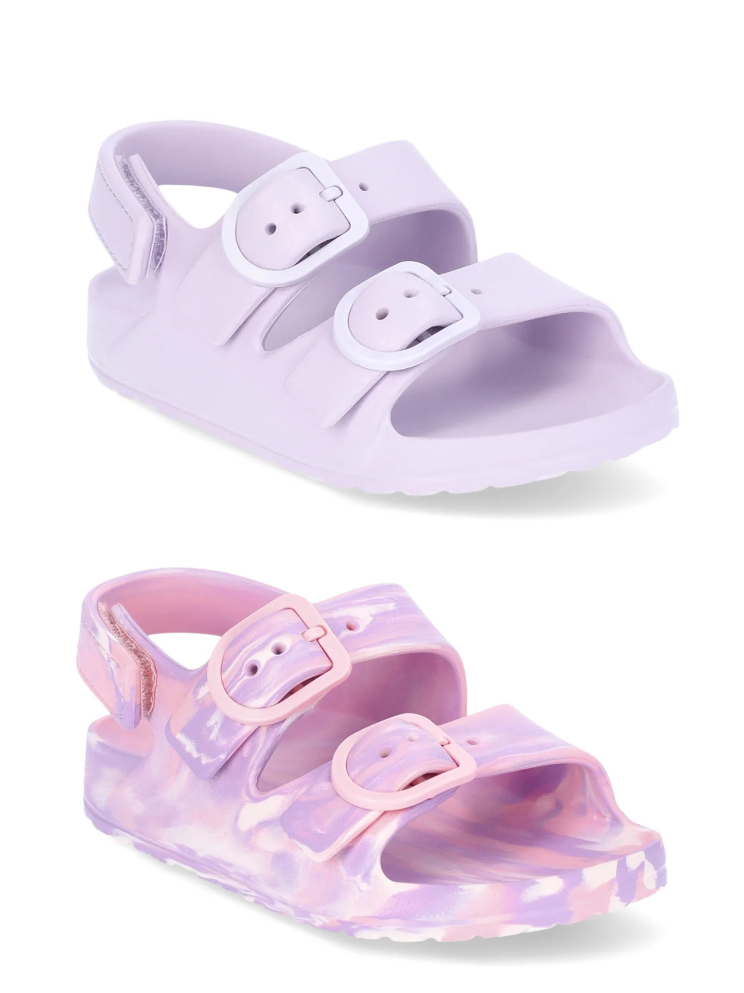 Wonder Nation Toddler Kids EVA Two Buckle Sandal, 2- Pack - Walmart.com | Walmart (US)