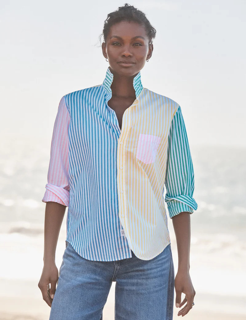 EILEEN Colorblock Stripe, Italian Cotton | Frank & Eileen