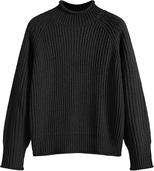 ZAFUL Turtleneck Sweater for Women Fall Sweaters Long Sleeves Knit Sweater Pullover Chunky Sweate... | Amazon (US)