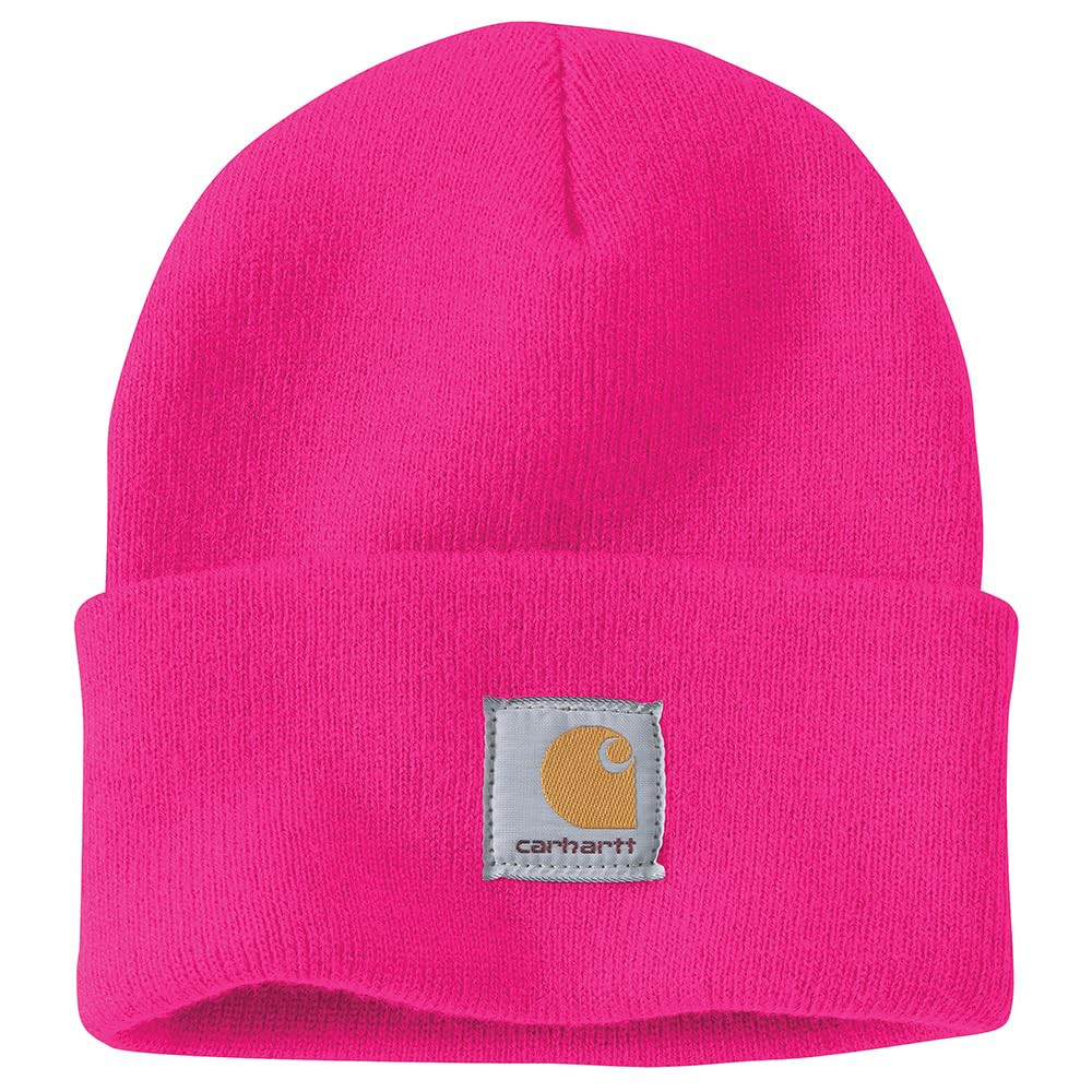 Carhartt Men's Knit Cuffed Beanie, Pink Glow, One Size at Amazon Men’s Clothing store | Amazon (US)