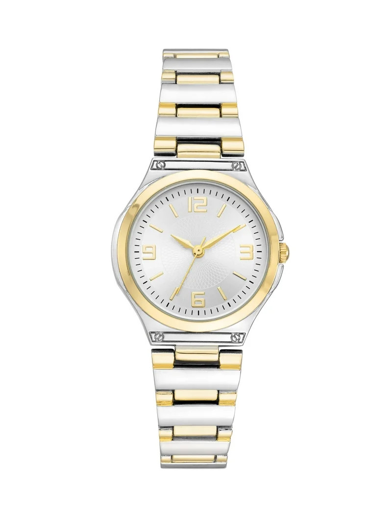 Time and Tru Gold Tone Metal Bracelet Women's Watch | Walmart (US)