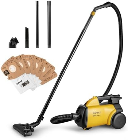 Eureka 3670M Canister Cleaner, Lightweight Powerful Vacuum for Carpets and Hard floors, w/ 5bags,... | Amazon (US)