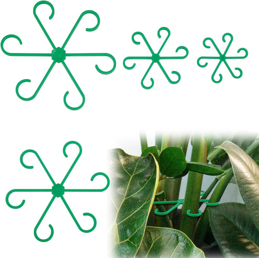 XIHIRCD 4pcs Plant Stem Support, Climbing Houseplant Leaf Support Ring Plant Climbers Stem Holder... | Amazon (US)