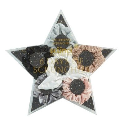 scunci Scrunchie Star Gift Set - Black - 6pk | Target