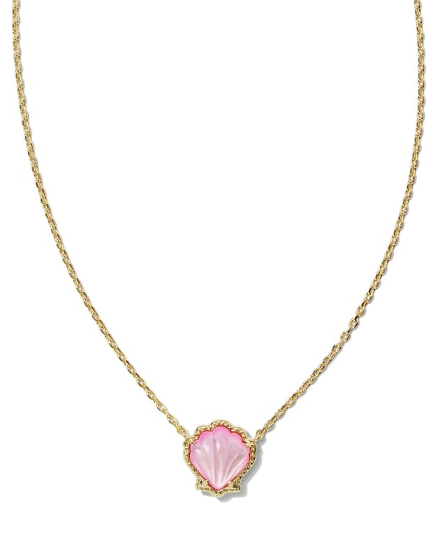 Brynne Shell Gold Short Pendant Necklace | Kendra Scott