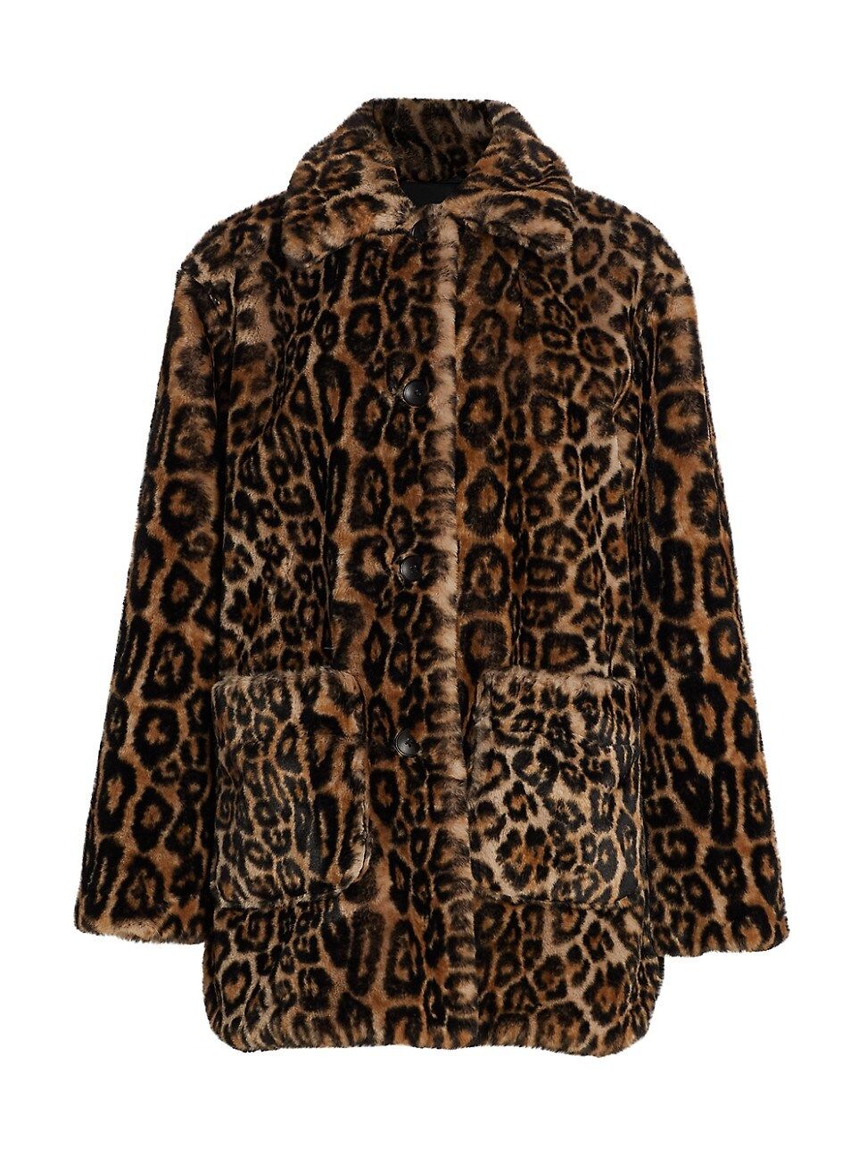 A.L.C. Women's Bolton Leopard Print Faux Fur Coat - Leopard - Size XS | Saks Fifth Avenue