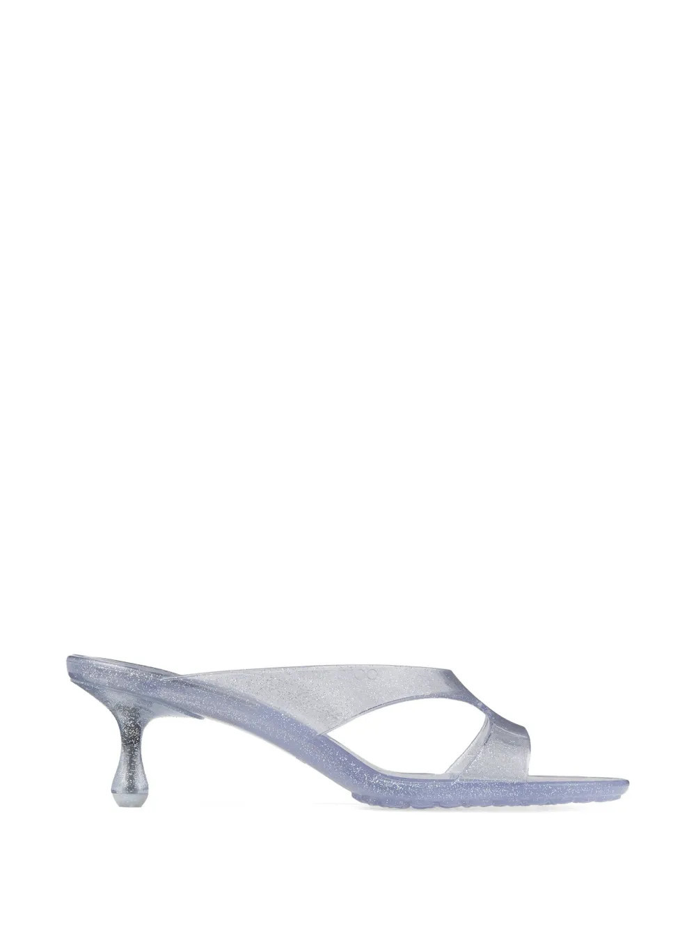 Jimmy Choo Jelly Drop glitter-detail mules - Silver | Farfetch Global
