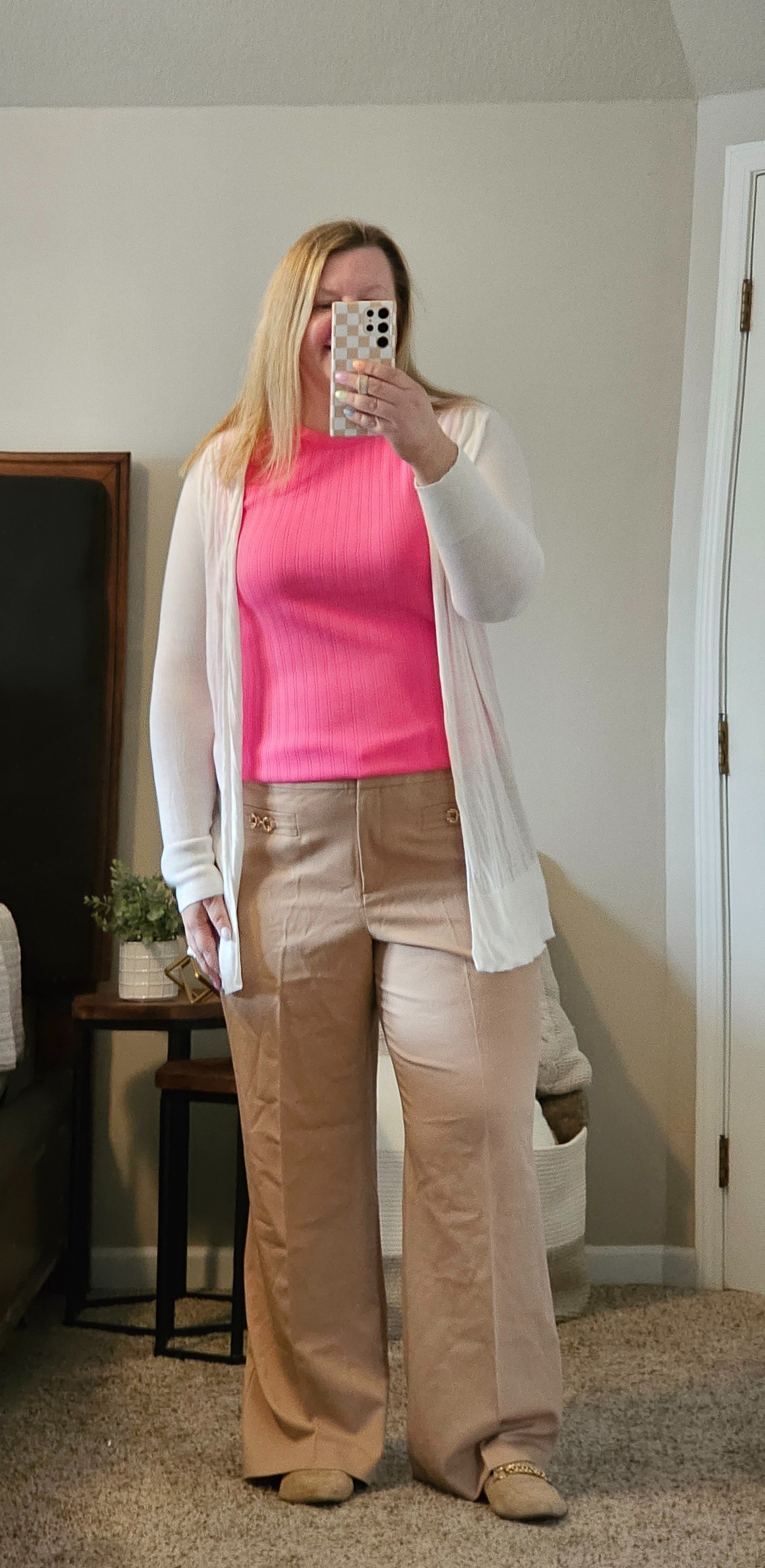 Cardigan olderRibbed shell tank- size XXLPants Size 18

#LTKover40 #LTKmidsize #LTKworkwear