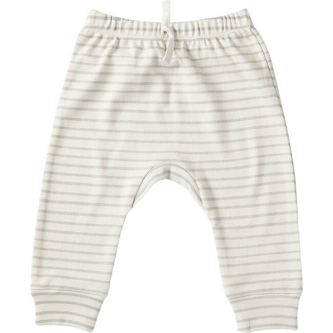 Organic Stripes Away Harem Pant, Pebble | Maisonette