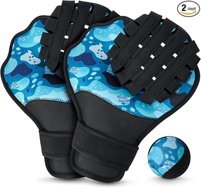 TTQ Water Baseball Ball and Gloves Set for Pool & Beach Games –Adjustable Ambidextrous Baseball... | Amazon (US)