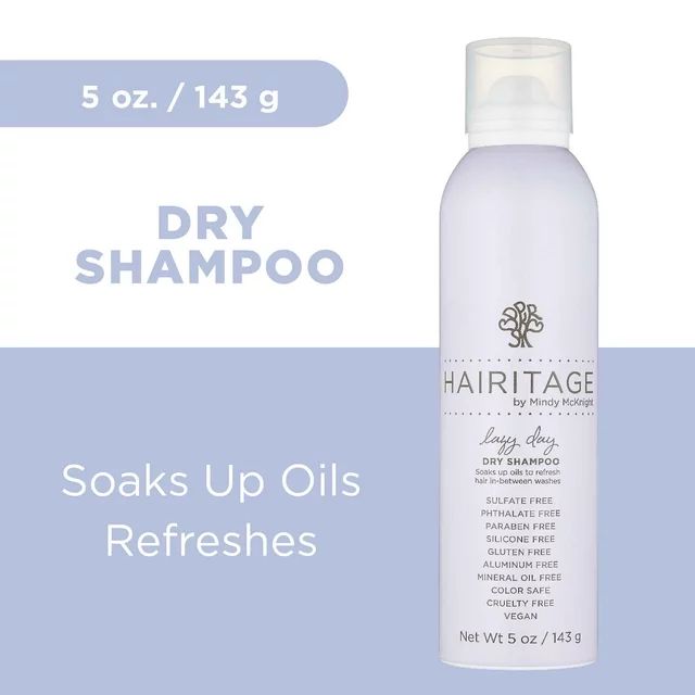 Hairitage Lazy Day Dry Shampoo | Oil Absorbing + Odors |Adds  Texture + Volume | Volcanic Mineral... | Walmart (US)