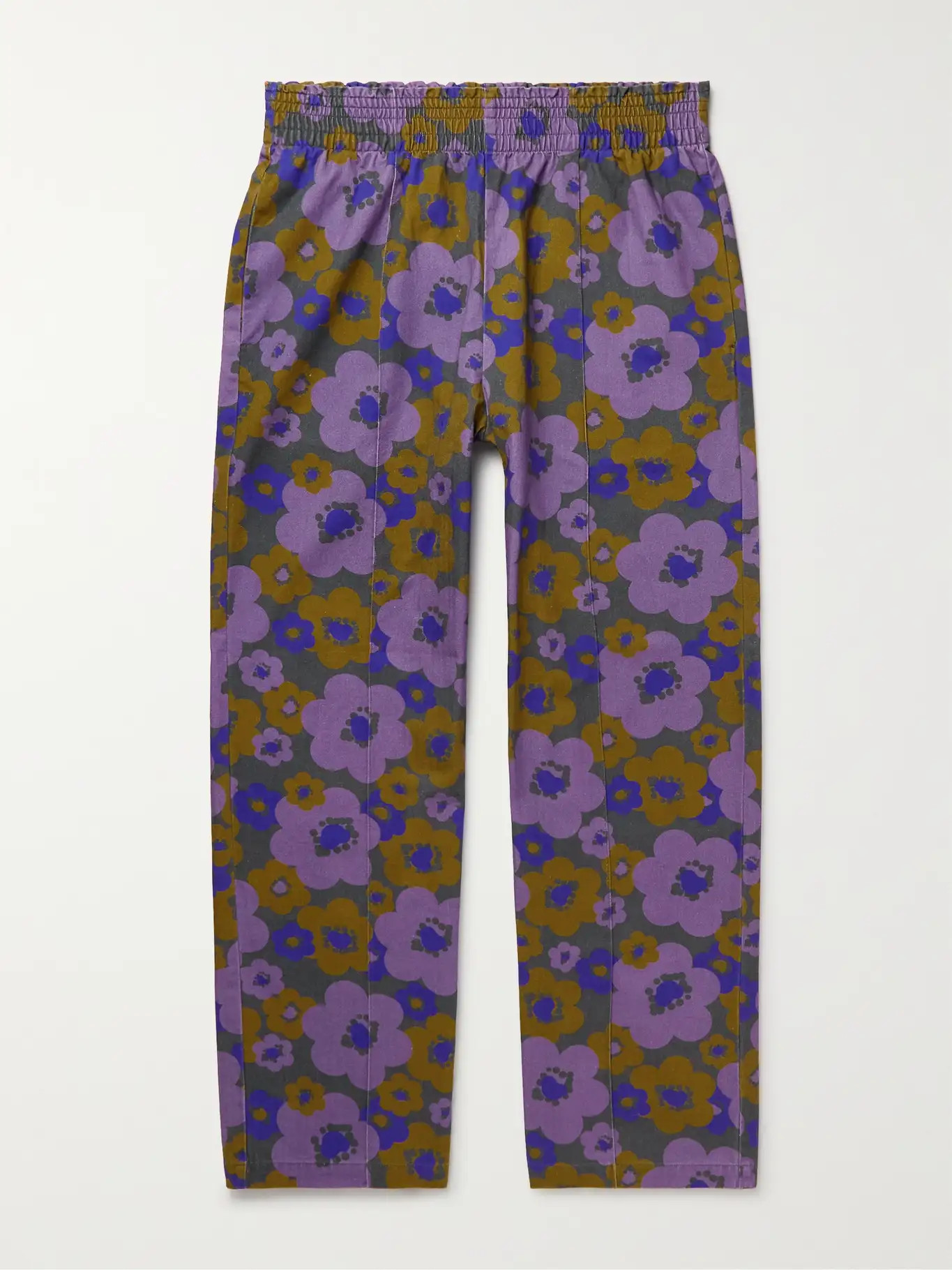 Straight-Leg Floral-Print Organic Cotton-Voile Trousers | Mr Porter (US & CA)