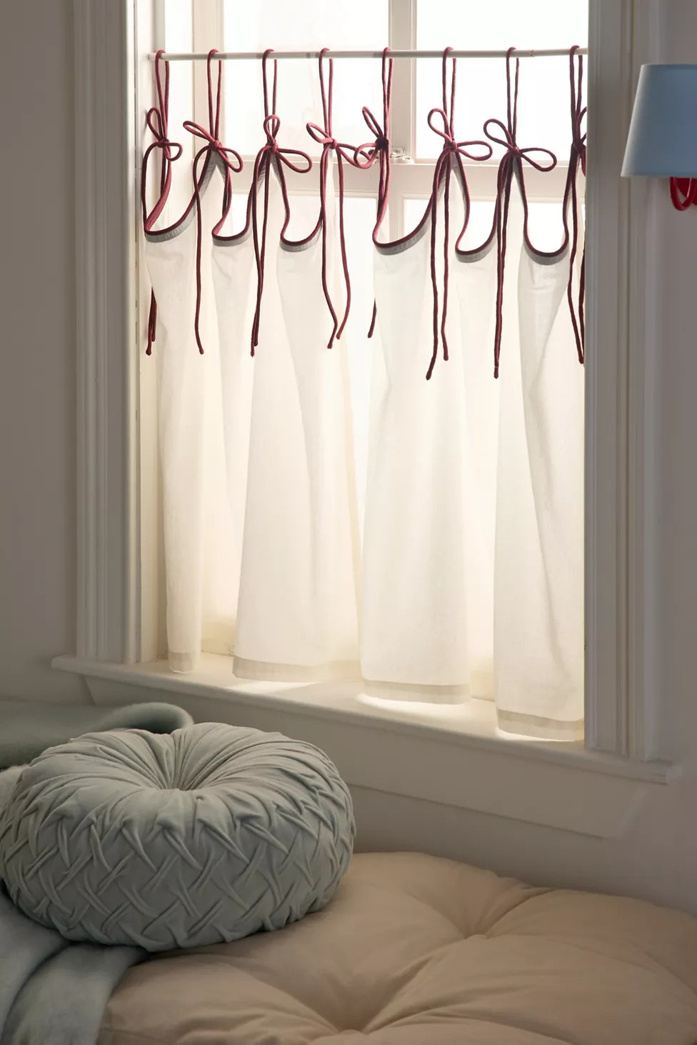 Scalloped Tie-Top Caf\u00e9 Curtain Set | Urban Outfitters (US and RoW)