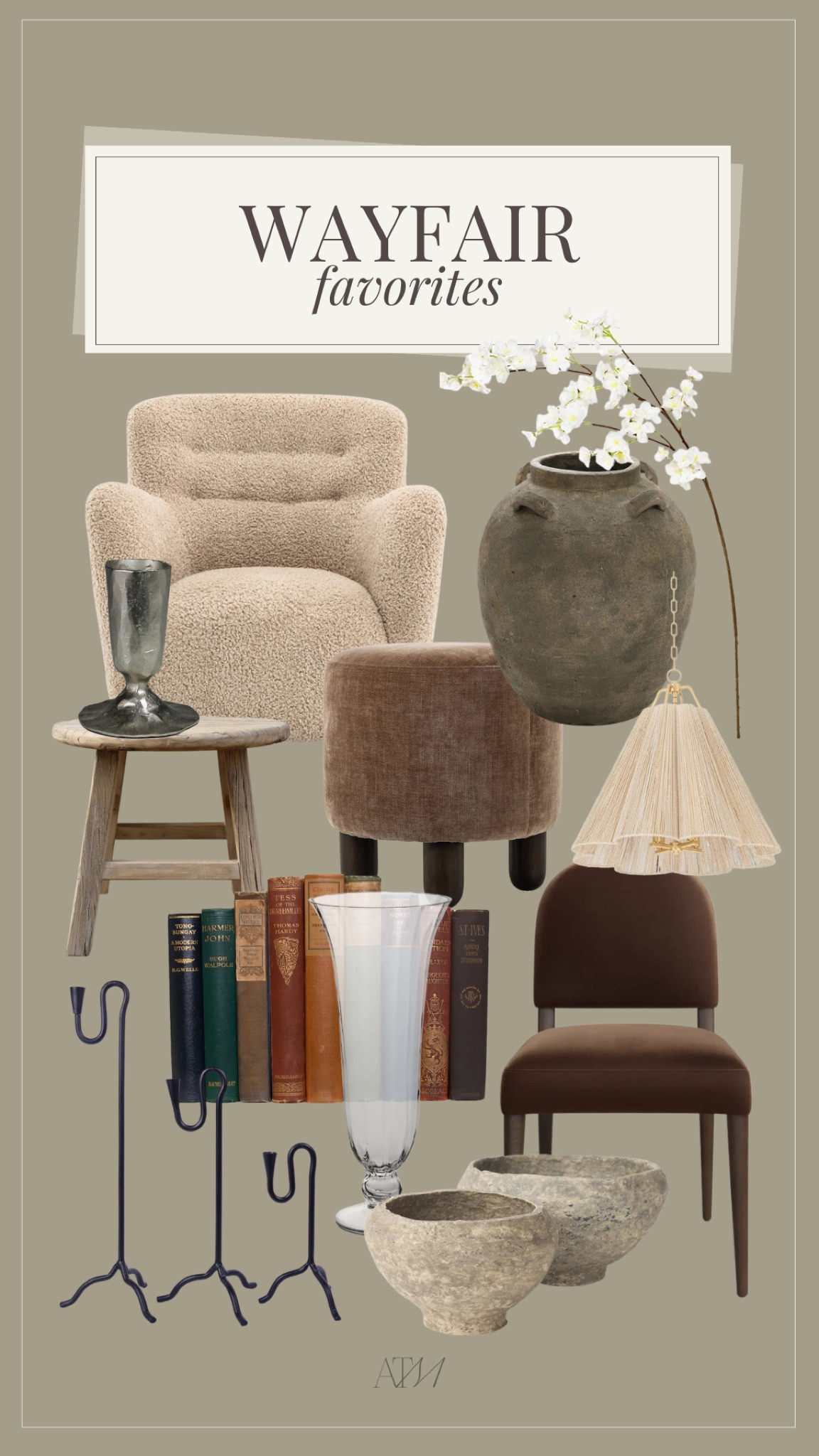 Wayfair favorites! 

wayfair finds, boucle chair, ottoman, velvet ottoman, vase, spring stems, woven lighting, glass vase, candle holder, stone bowl, terracotta vase 

#LTKStyleTip #LTKSeasonal #LTKHome
