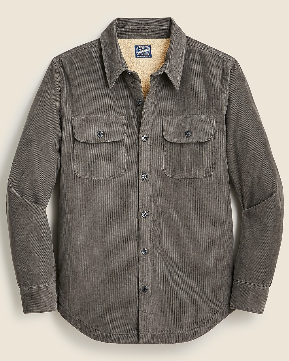 Sherpa-lined corduroy shirt-jacket | J. Crew US
