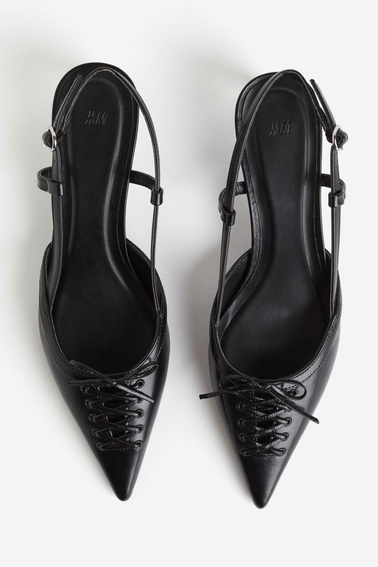 Lacing-detail Slingbacks | H&M (US + CA)