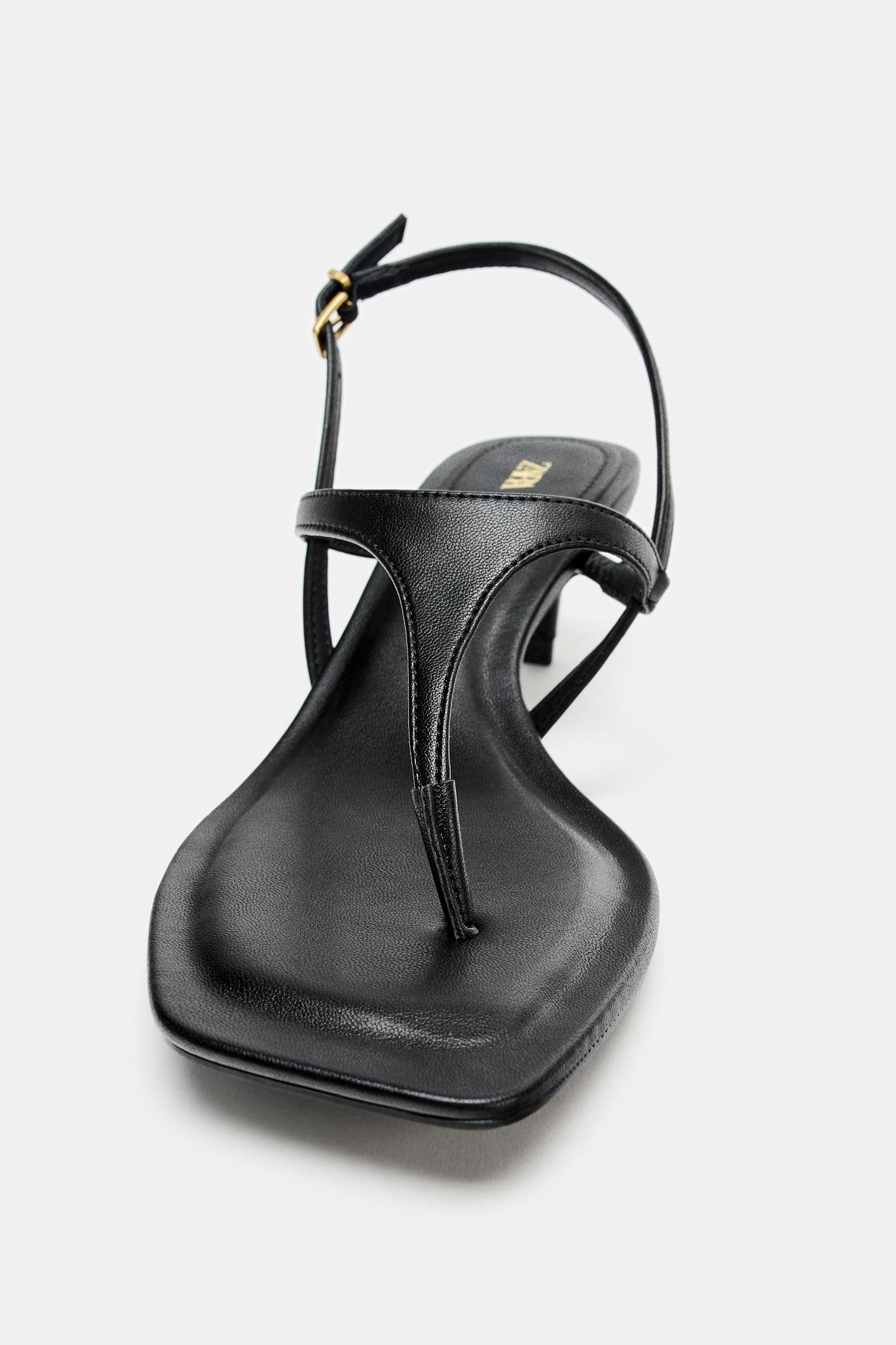 STRAPPY LEATHER SANDALS | Zara US