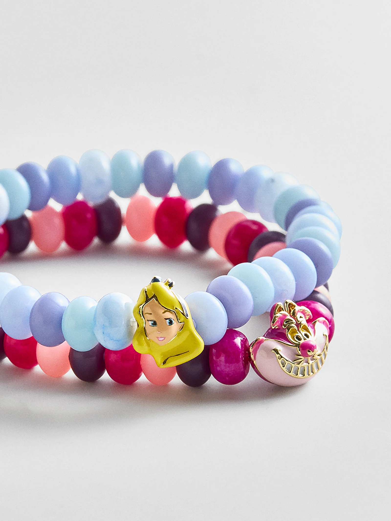 Disney Cheshire Cat Beaded Charm Bracelet - Cheshire Cat | BaubleBar