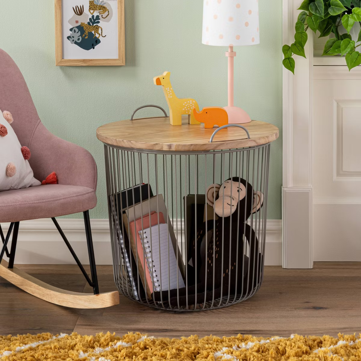 Wire Kids' Storage Floor Bin Gray - Pillowfort™ | Target