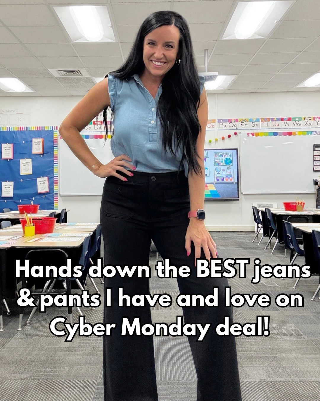 Hands down the BEST jeans & pants l have and love on Cyber Monday deal! 

Comment “Shop” for the links!

Jeans from Old Navy, pants from Loft, wit & wisdom cropped jeans, American Eagle flare jeans, and then Walmart jeans under $20! 

Size info: (I’m 5’5” and wear a size 4/27 and small for reference.)

The old navy jeans, Walmart jeans, and American Eagle jeans pictured and linked all fit true to size.

The Loft pants I liked a size up best, and the Wit & Wisdom jeans have a hugging stretchy fit that doesn’t bag out and I was able to size down in them altho would think your normal size would fit great too!

#jeansshopping #trendyjeans #jeansstyle

#LTKFindsUnder50 #LTKSaleAlert #LTKCyberWeek