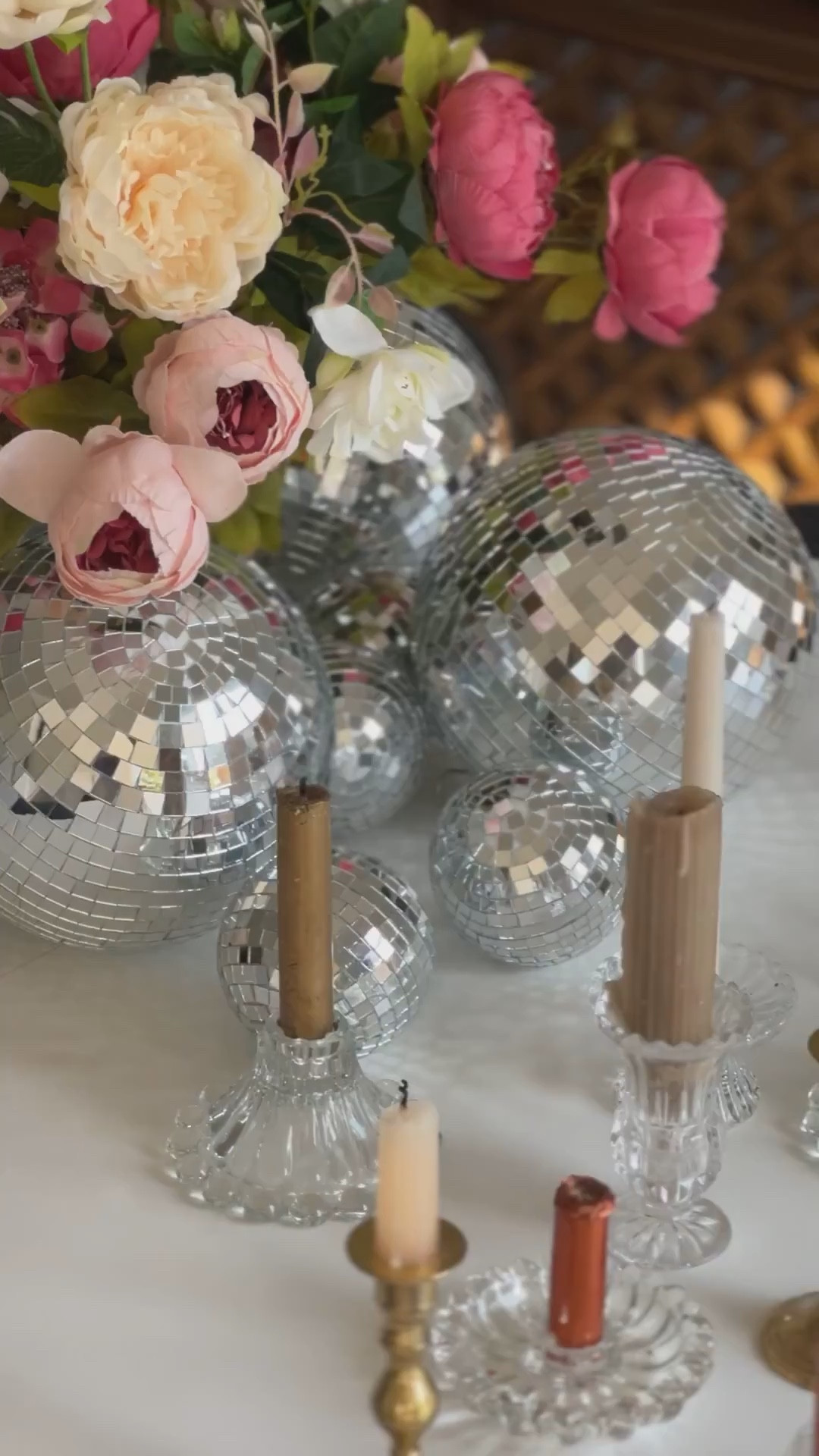This is your sign to use disco balls as centerpieces for your next celebration or special event  

#LTKHome #LTKSaleAlert #LTKSeasonal