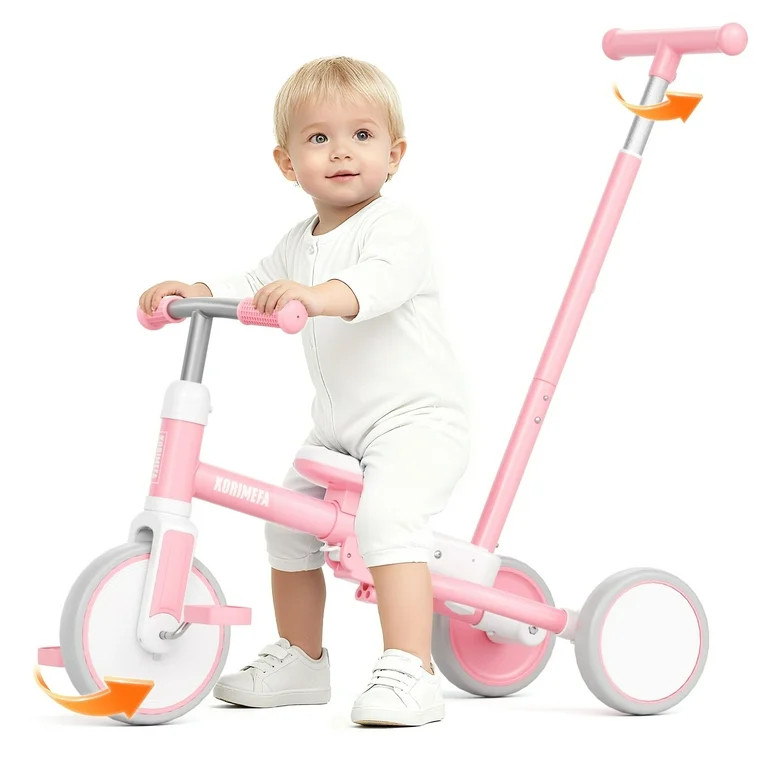 KORIMEFA Toddler Bike for 2-4 Years Old, Kids Balance Bike & Ride-On Tricycle with Push Handle, I... | Walmart (US)