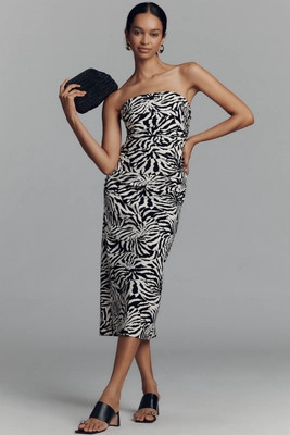 The Soleil Slim Strapless Ruched Dress: Magic Fabric Edition | Anthropologie (US)