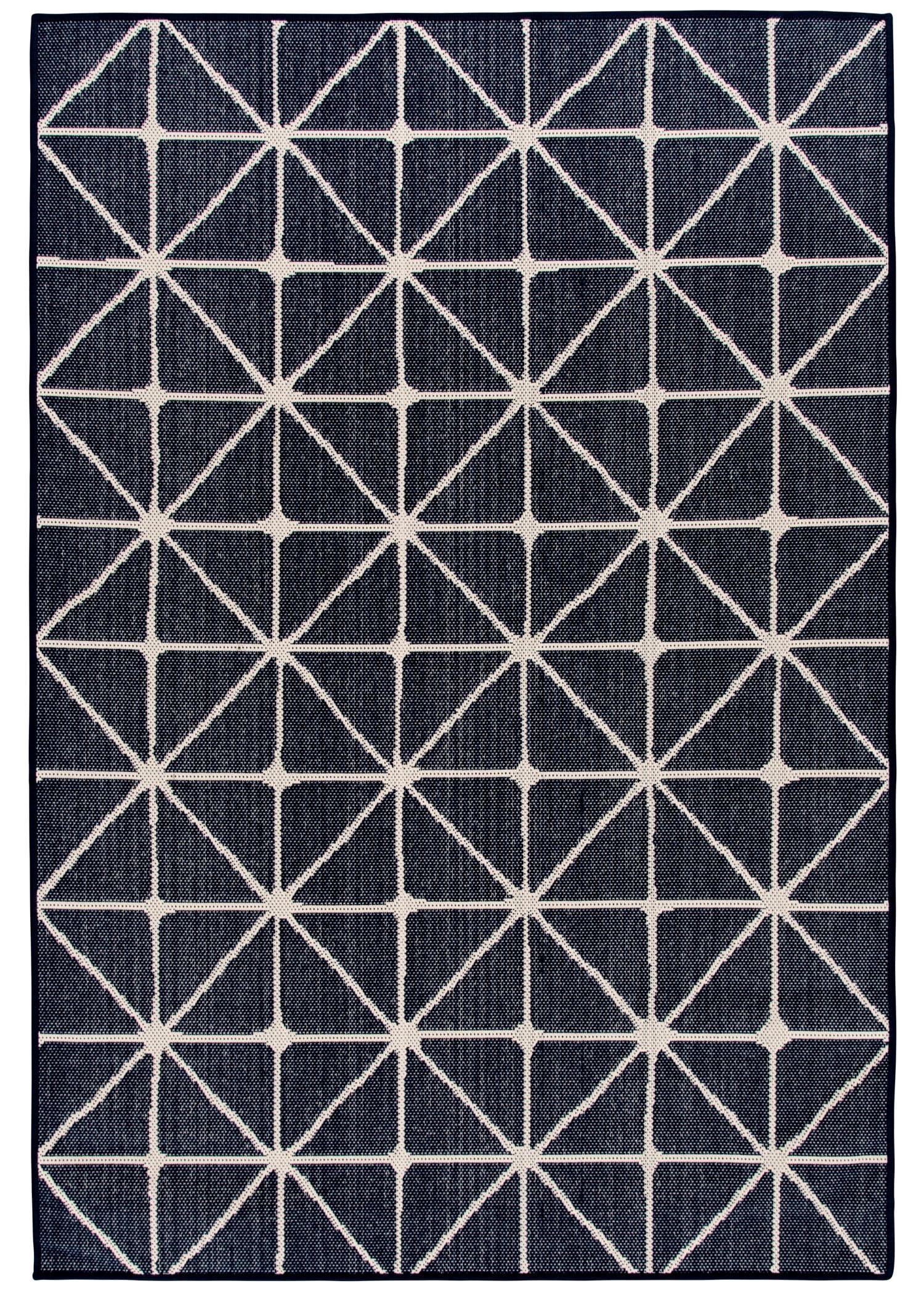 Mainstays 5'x7' Navy Blue Geometric Outdoor Area Rug - Walmart.com | Walmart (US)