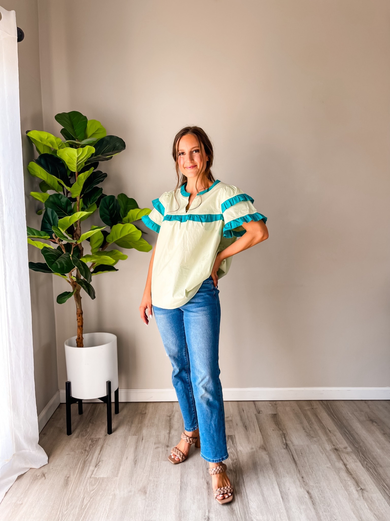 A fun blouse for spring! 

#LTKPetite #LTKootd