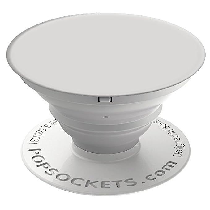 PopSockets: Collapsible Grip & Stand for Phones and Tablets - White | Amazon (US)
