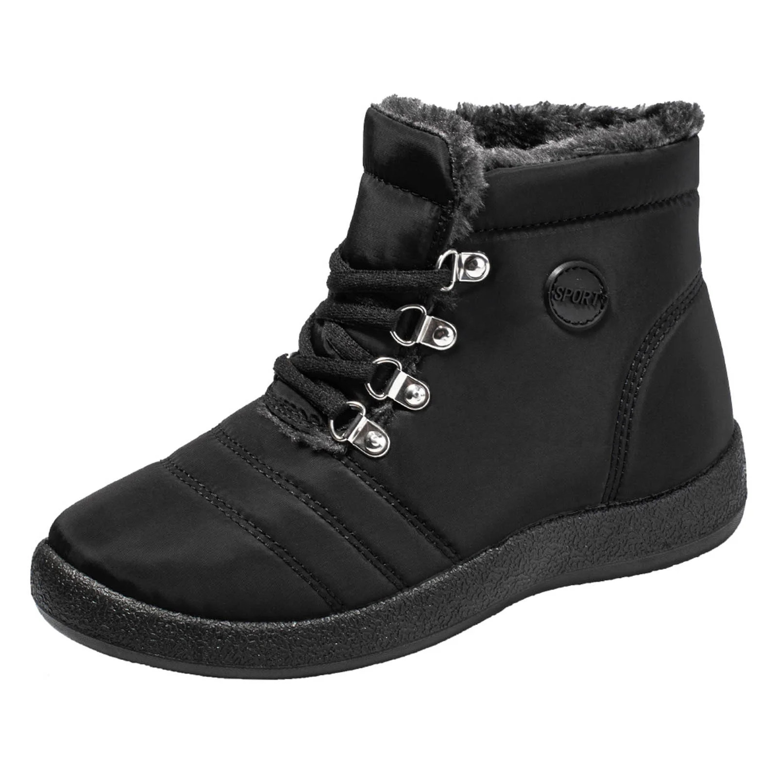 Puntoco Women'S Winter Boots Clearance,Winter Hiking Shoes Warm Women'S Snow Boots Lace Up Waterp... | Walmart (US)