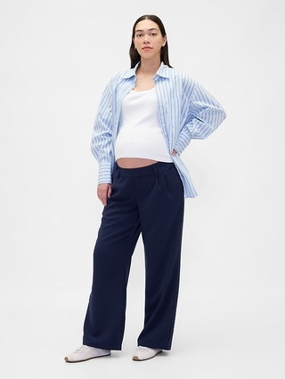 Maternity Under Belly 365 Wide-Leg Trousers | Gap (US)