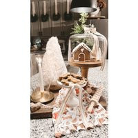 Gingerbread Watercolor Printed Tea Towel, Gingerbread Christmas Preorder | Etsy (US)