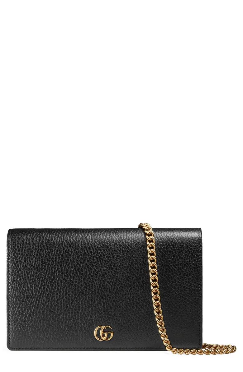 Gucci Petite Leather Wallet on a Chain | Nordstrom | Nordstrom