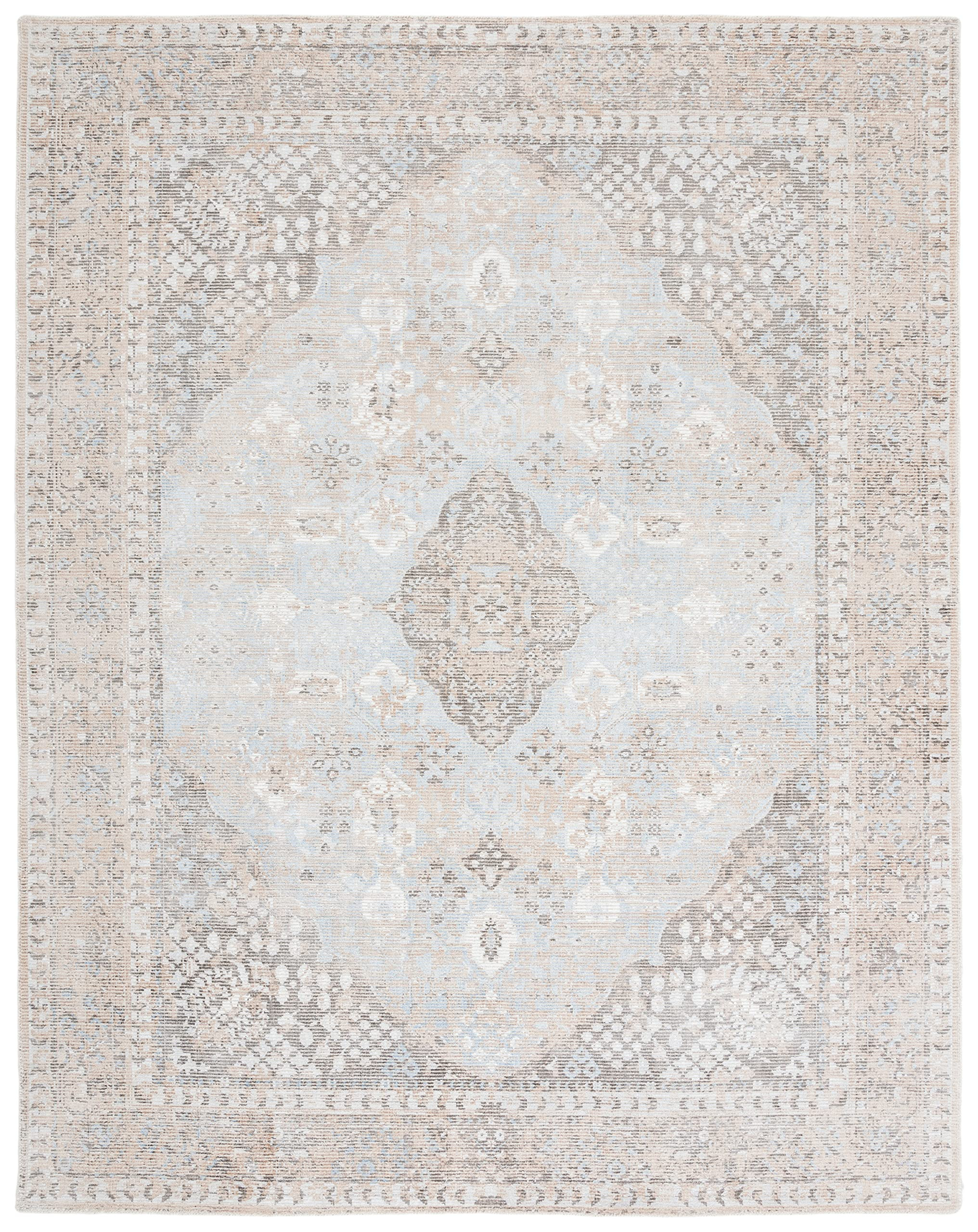 Safavieh Restoration Vintage Collection RVT703B Handmade Distressed Wool & Viscose Area Rug, 8' x 10 | Amazon (US)