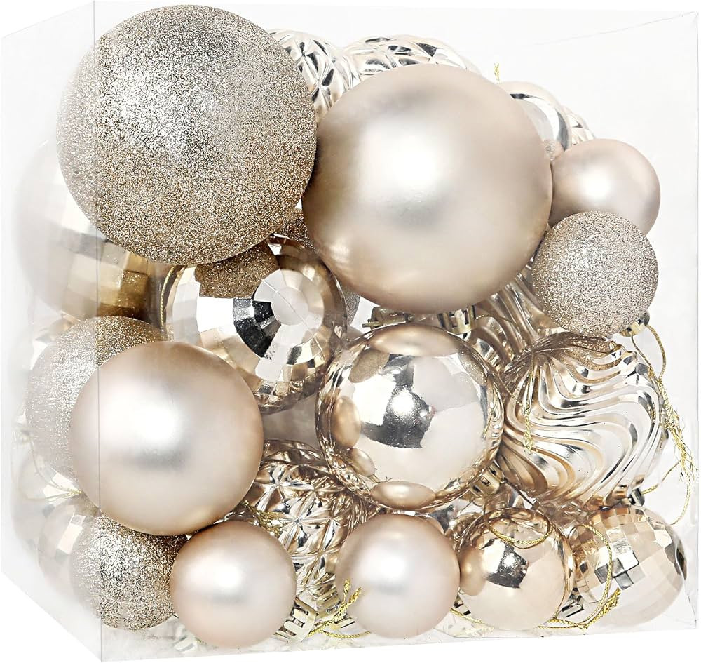 Annecy Christmas Tree Ornaments - 36 PCS Shatterproof Christmas Ball Ornaments Set for Christmas,... | Amazon (US)