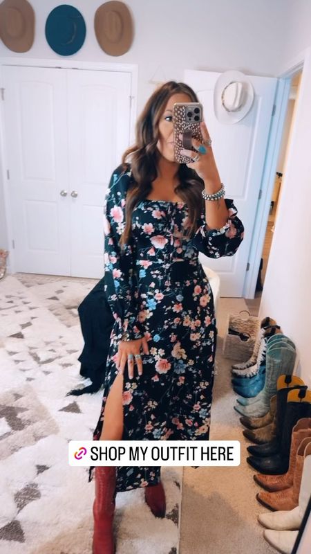 Floral dress Amazon TRYON haul
Western outfit idea with cowgirl boots 
How to style red cowboy boots 

#LTKFestival #LTKVideo #LTKstyletip
