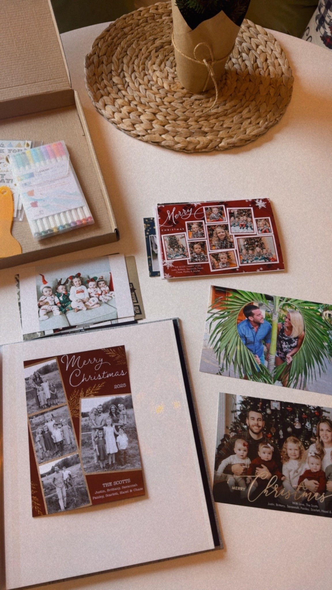 Scrapbook for Christmas cards and rings for saving family cards 

#LTKSeasonal